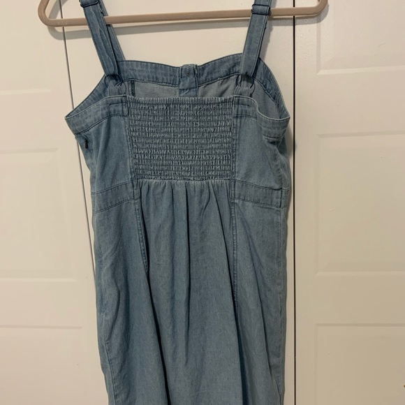 Light wash “jean” button down dress - Picture 3 of 3